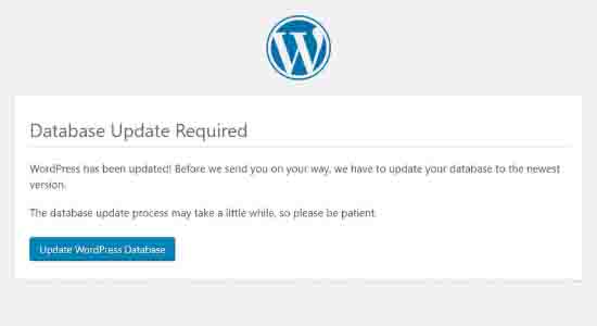 [Wordpress] Database update required after updating WP 5.0