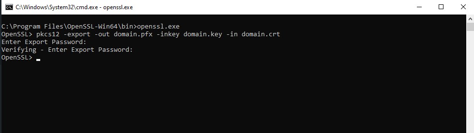 [OpenSSL] Hướng dẫn convert ssl ra pfx bằng openssl trên windows