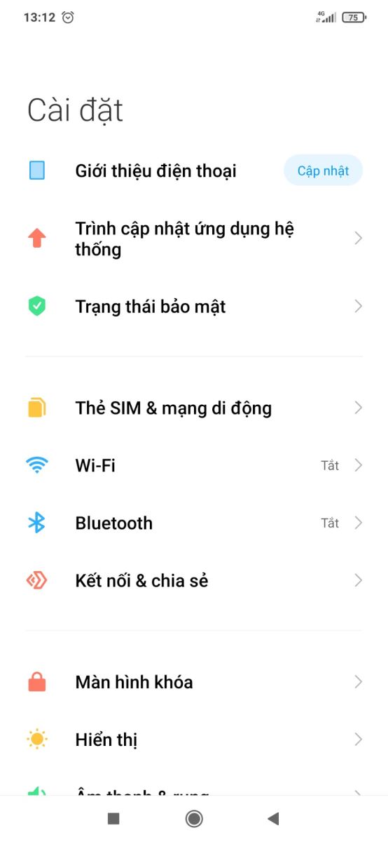 Hướng dẫn bật / tắt màn hình tràn cạnh cho Xiaomi Redmi Note 8 Pro